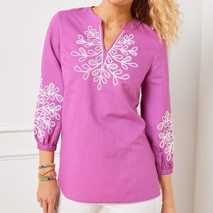 Talbots Embroidered Tunic, NWT